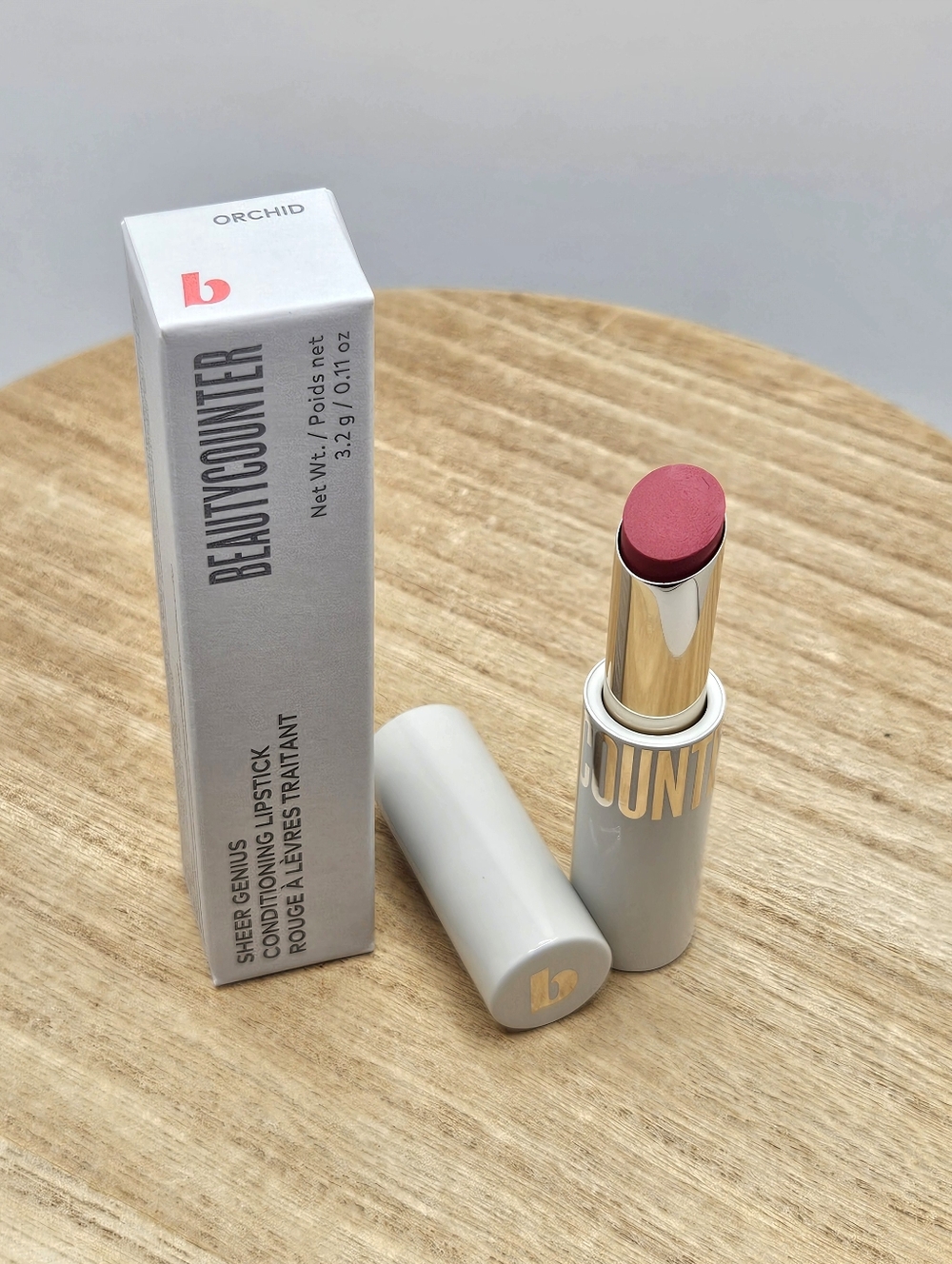 NEW Beautycounter Sheer Genius Conditioning Lipstick ORCHID Discontinued NIB Lip